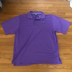 FootJoy Mens Sz XL Purple Short Sleeve Polo Shirt